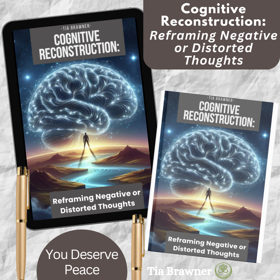 Cognitive Reconstruction: Reframing Negative or Distorted thoughts. Printable